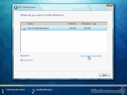 Installing win7 client 8