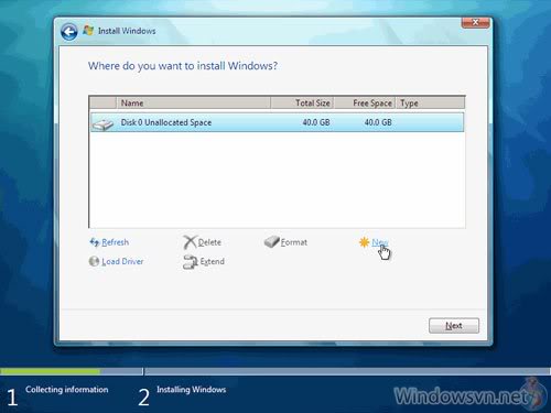 Installing win7 client 9